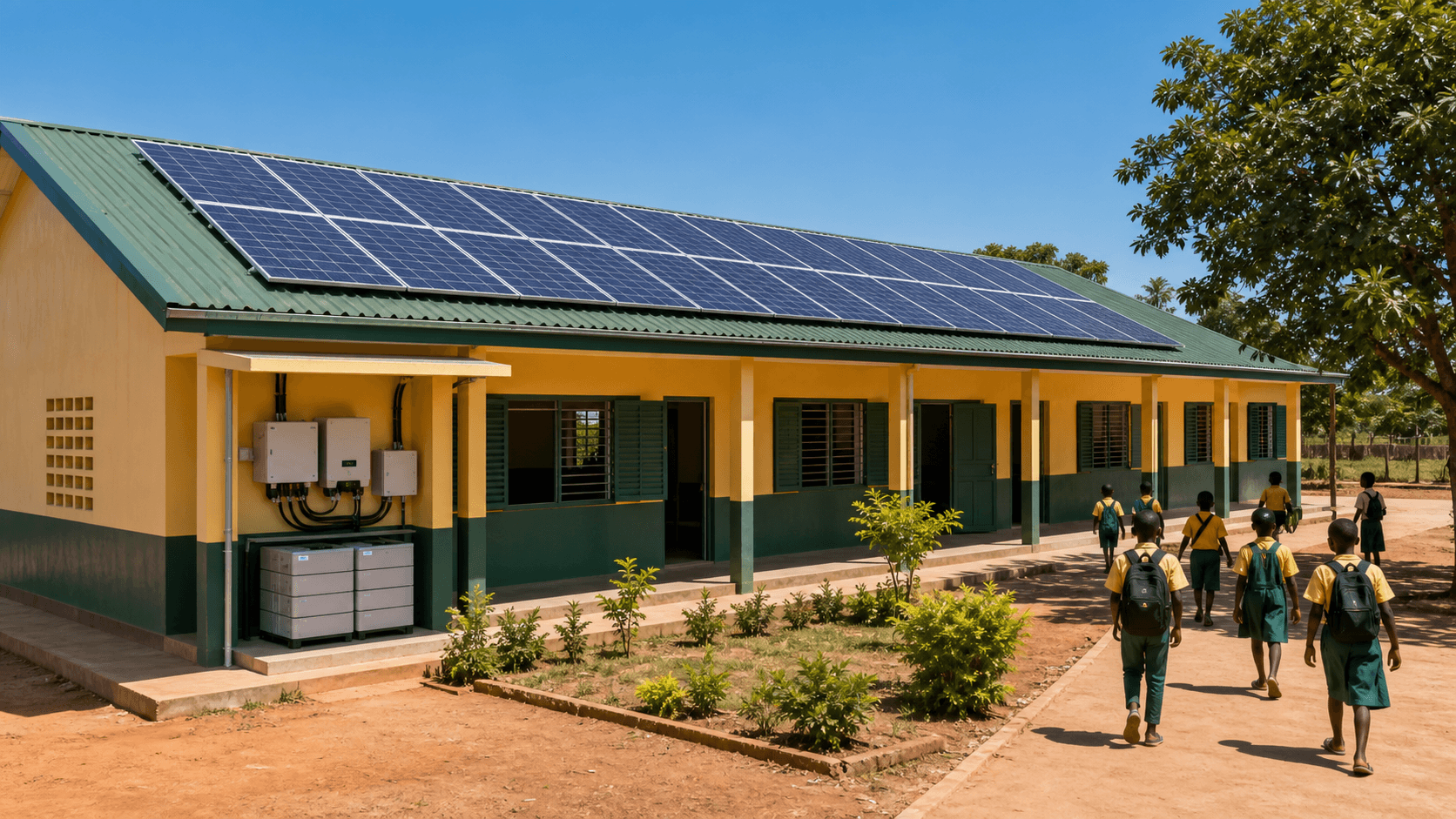 Alimentation Solaire pour École