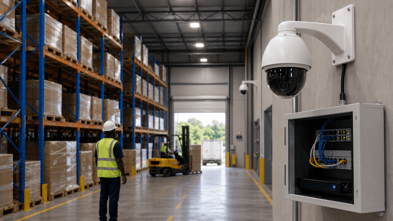 Surveillance IP pour Entrepôt